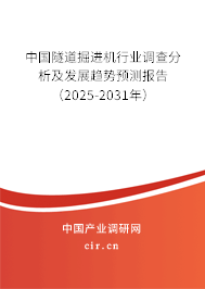 中國(guó)隧道掘進(jìn)機(jī)行業(yè)調(diào)查分析及發(fā)展趨勢(shì)預(yù)測(cè)報(bào)告（2025-2031年）