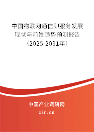 中國物聯(lián)網(wǎng)通信即服務(wù)發(fā)展現(xiàn)狀與前景趨勢預(yù)測報告（2025-2031年）