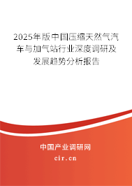 2025年版中國壓縮天然氣汽車與加氣站行業(yè)深度調(diào)研及發(fā)展趨勢分析報(bào)告