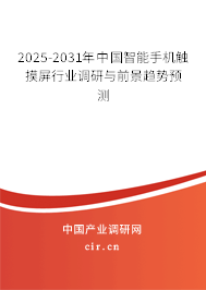 2025-2031年中國智能手機觸摸屏行業(yè)調(diào)研與前景趨勢預(yù)測
