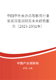 中國中外合辦高等教育行業(yè)發(fā)展深度調(diào)研及未來趨勢報告（2025-2031年）