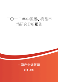 二〇一二年中國版小商品市場研究分析報告