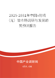 2025-2031年中國(guó)x射線（光）管市場(chǎng)調(diào)研與發(fā)展趨勢(shì)預(yù)測(cè)報(bào)告