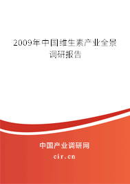 2009年中國維生素產(chǎn)業(yè)全景調(diào)研報告