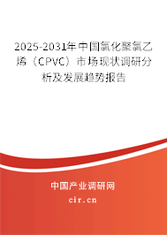 2025-2031年中國氯化聚氯乙烯（CPVC）市場現(xiàn)狀調(diào)研分析及發(fā)展趨勢報告