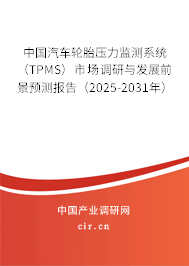 中國(guó)汽車輪胎壓力監(jiān)測(cè)系統(tǒng)（TPMS）市場(chǎng)調(diào)研與發(fā)展前景預(yù)測(cè)報(bào)告（2025-2031年）