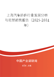 上海汽車飾件行業(yè)發(fā)展分析與前景趨勢報告（2025-2031年）