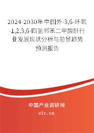 2024-2030年中國外-3,6-環(huán)氧-1,2,3,6-四氫鄰苯二甲酸酐行業(yè)發(fā)展現(xiàn)狀分析與前景趨勢預(yù)測報(bào)告