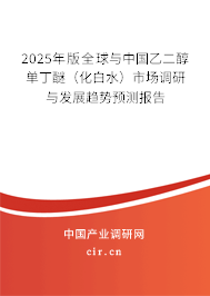 2025年版全球與中國乙二醇單丁醚（化白水）市場調(diào)研與發(fā)展趨勢預(yù)測報告