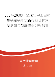 2024-2030年全球與中國自動集裝箱裝卸設(shè)備行業(yè)現(xiàn)狀深度調(diào)研與發(fā)展趨勢分析報告