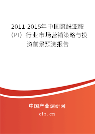 2011-2015年中國聚酰亞胺（PI）行業(yè)市場營銷策略與投資前景預測報告