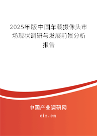 2025年版中國車載攝像頭市場現(xiàn)狀調(diào)研與發(fā)展前景分析報告