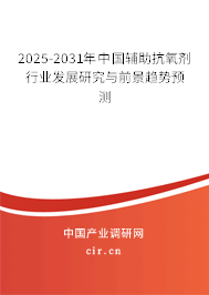 2025-2031年中國輔助抗氧劑行業(yè)發(fā)展研究與前景趨勢預(yù)測