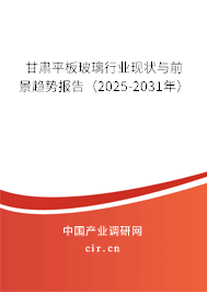 甘肅平板玻璃行業(yè)現狀與前景趨勢報告（2025-2031年）
