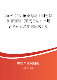 2025-2031年全球與中國(guó)光探測(cè)和測(cè)距（激光雷達(dá)）市場(chǎng)調(diào)查研究及前景趨勢(shì)分析