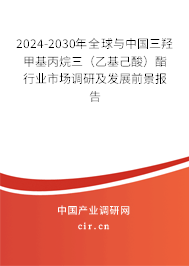 2024-2030年全球與中國(guó)三羥甲基丙烷三（乙基己酸）酯行業(yè)市場(chǎng)調(diào)研及發(fā)展前景報(bào)告