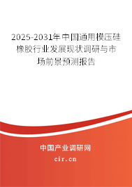2025-2031年中國通用模壓硅橡膠行業(yè)發(fā)展現(xiàn)狀調(diào)研與市場前景預(yù)測報告