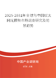 2025-2031年全球與中國以太網(wǎng)光模塊市場調(diào)查研究及前景趨勢