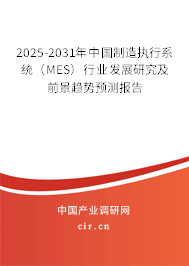 2025-2031年中國制造執(zhí)行系統(tǒng)（MES）行業(yè)發(fā)展研究及前景趨勢預測報告