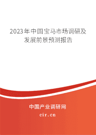 2023年中國寶馬市場(chǎng)調(diào)研及發(fā)展前景預(yù)測(cè)報(bào)告