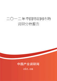 二〇一二年中國物聯(lián)網(wǎng)市場調(diào)研分析報告