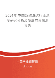 2023年中國煤碳洗選行業(yè)深度研究分析及發(fā)展前景預測報告