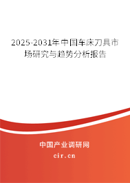 2025-2031年中國(guó)車床刀具市場(chǎng)研究與趨勢(shì)分析報(bào)告