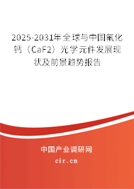 2025-2031年全球與中國氟化鈣（CaF2）光學元件發(fā)展現狀及前景趨勢報告