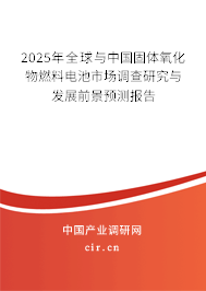 2025年全球與中國(guó)固體氧化物燃料電池市場(chǎng)調(diào)查研究與發(fā)展前景預(yù)測(cè)報(bào)告
