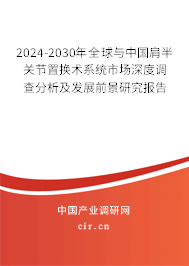 2024-2030年全球與中國肩半關(guān)節(jié)置換術(shù)系統(tǒng)市場深度調(diào)查分析及發(fā)展前景研究報告