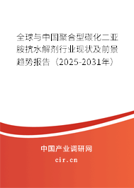 全球與中國聚合型碳化二亞胺抗水解劑行業(yè)現(xiàn)狀及前景趨勢報告（2025-2031年）