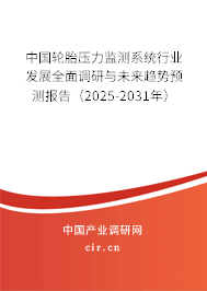 中國(guó)輪胎壓力監(jiān)測(cè)系統(tǒng)行業(yè)發(fā)展全面調(diào)研與未來(lái)趨勢(shì)預(yù)測(cè)報(bào)告（2025-2031年）