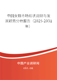 中國女鞋市場現(xiàn)狀調(diào)研與發(fā)展趨勢分析報告（2025-2031年）