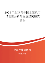 2025年全球與中國(guó)水壓機(jī)市場(chǎng)調(diào)查分析與發(fā)展趨勢(shì)研究報(bào)告
