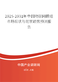 2025-2031年中國物聯(lián)網(wǎng)模組市場現(xiàn)狀與前景趨勢預(yù)測報(bào)告