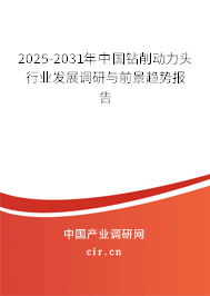 2025-2031年中國鉆削動(dòng)力頭行業(yè)發(fā)展調(diào)研與前景趨勢報(bào)告