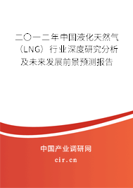 二〇一二年中國液化天然氣（LNG）行業(yè)深度研究分析及未來發(fā)展前景預測報告