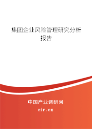 集團企業(yè)風險管理研究分析報告