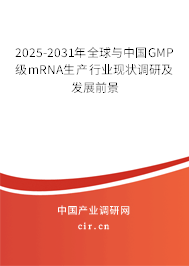 2025-2031年全球與中國GMP級mRNA生產(chǎn)行業(yè)現(xiàn)狀調(diào)研及發(fā)展前景