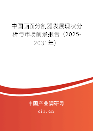 中國畫面分割器發(fā)展現(xiàn)狀分析與市場前景報告（2025-2031年）