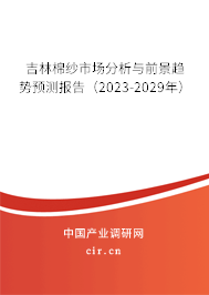 吉林棉紗市場分析與前景趨勢預測報告（2023-2029年）
