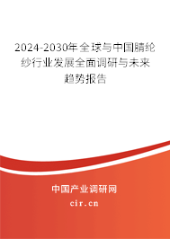 2024-2030年全球與中國腈綸紗行業(yè)發(fā)展全面調(diào)研與未來趨勢報告