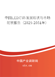 中國(guó)LED燈飾發(fā)展現(xiàn)狀與市場(chǎng)前景報(bào)告（2025-2031年）