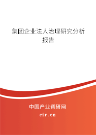 集團(tuán)企業(yè)法人治理研究分析報(bào)告