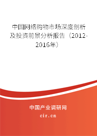 中國(guó)網(wǎng)絡(luò)購(gòu)物市場(chǎng)深度剖析及投資前景分析報(bào)告（2012-2016年）