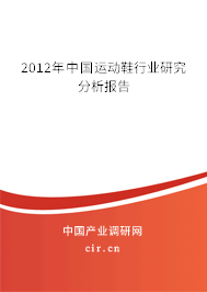 2012年中國(guó)運(yùn)動(dòng)鞋行業(yè)研究分析報(bào)告