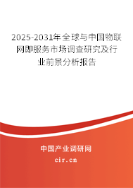 2025-2031年全球與中國物聯(lián)網(wǎng)即服務市場調查研究及行業(yè)前景分析報告