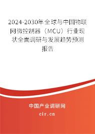 2024-2030年全球與中國物聯(lián)網微控制器（MCU）行業(yè)現(xiàn)狀全面調研與發(fā)展趨勢預測報告