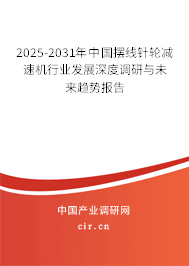 2025-2031年中國(guó)擺線針輪減速機(jī)行業(yè)發(fā)展深度調(diào)研與未來趨勢(shì)報(bào)告