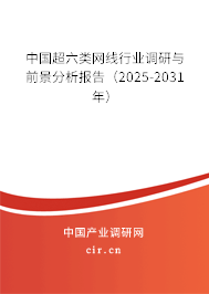中國(guó)超六類網(wǎng)線行業(yè)調(diào)研與前景分析報(bào)告（2025-2031年）